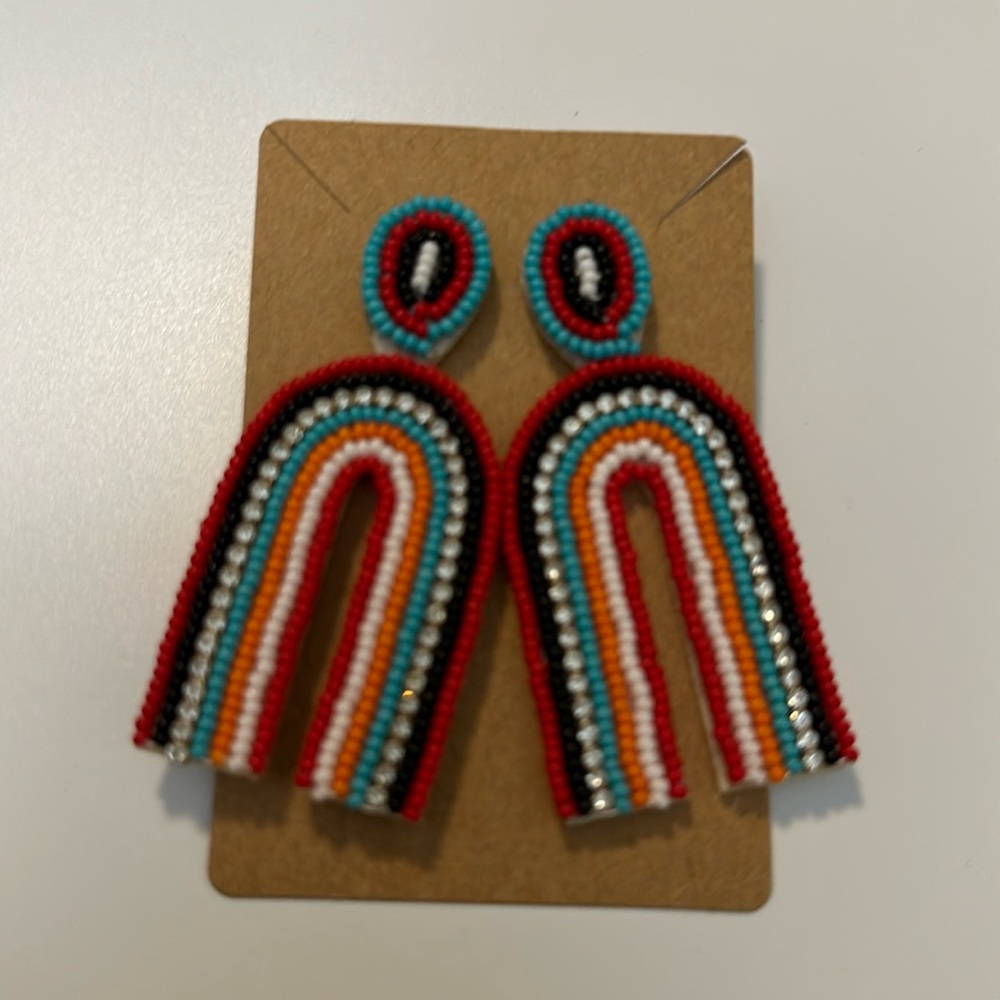 Multi Seed bead earrings